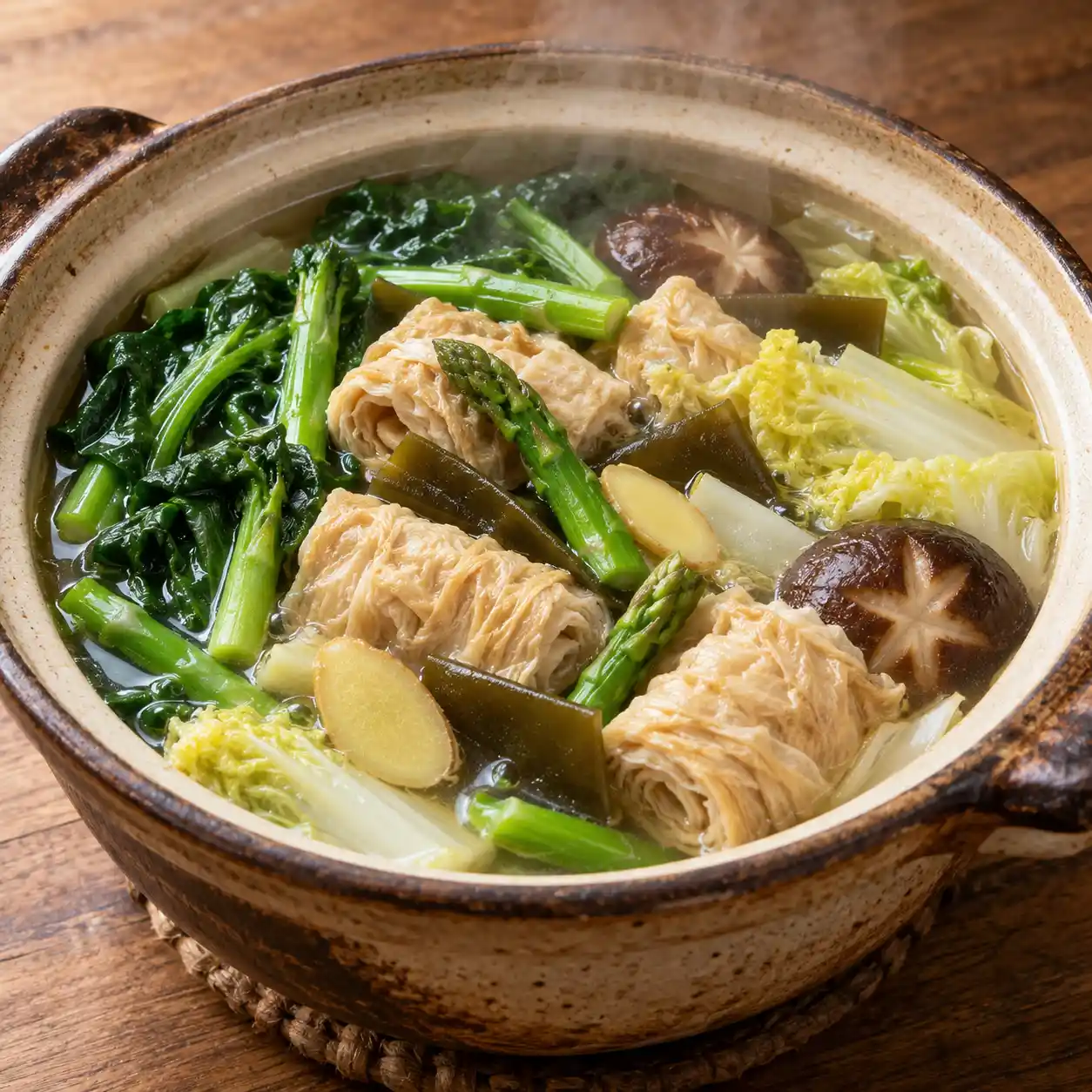 豆包芥藍砂鍋