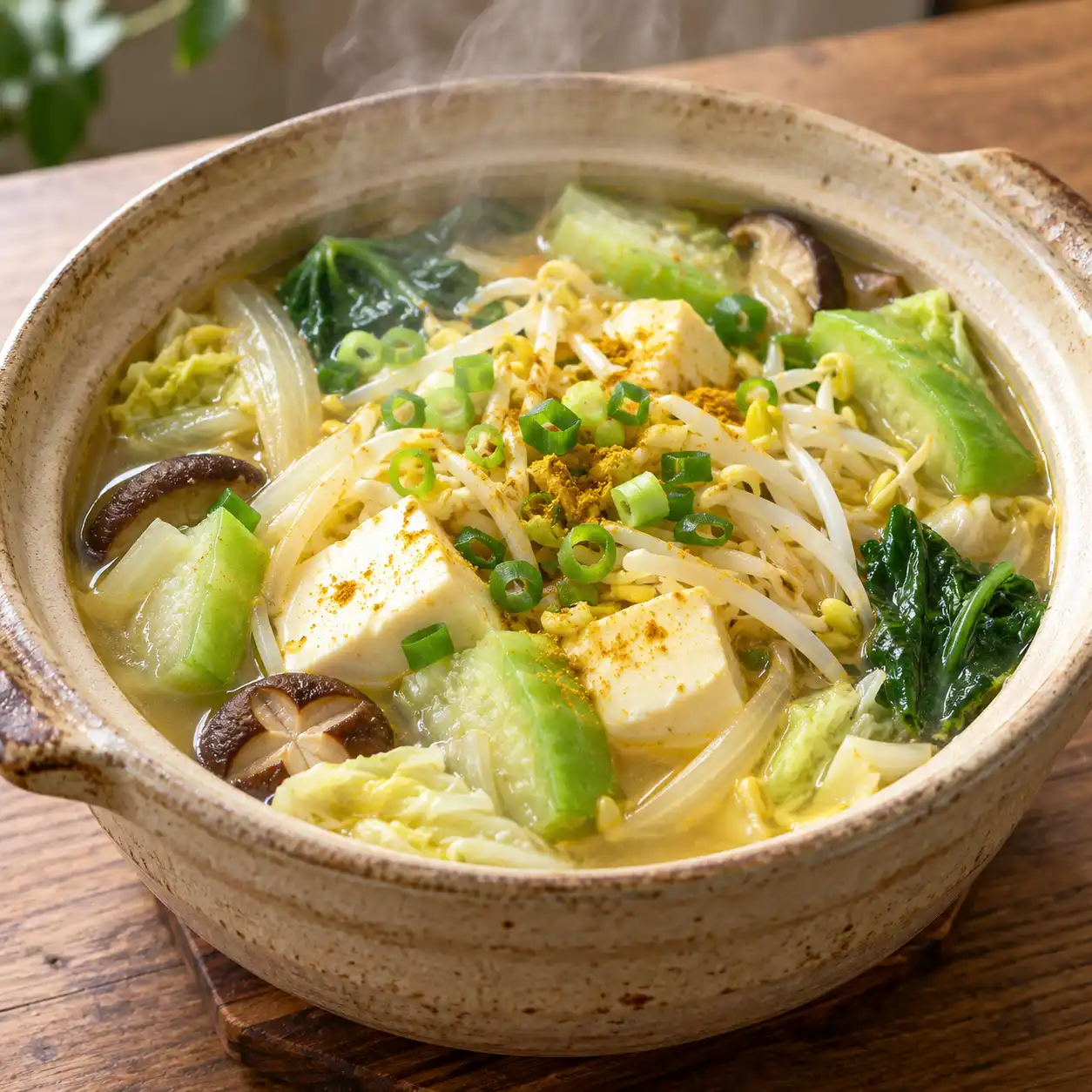 嫩豆腐綠豆芽砂鍋