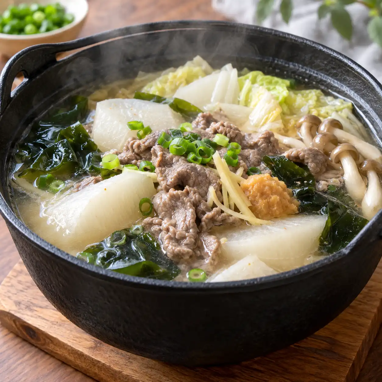味噌牛柳白蘿蔔鍋