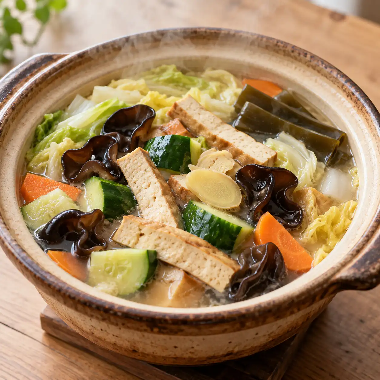 味噌豆干黑木耳小火鍋