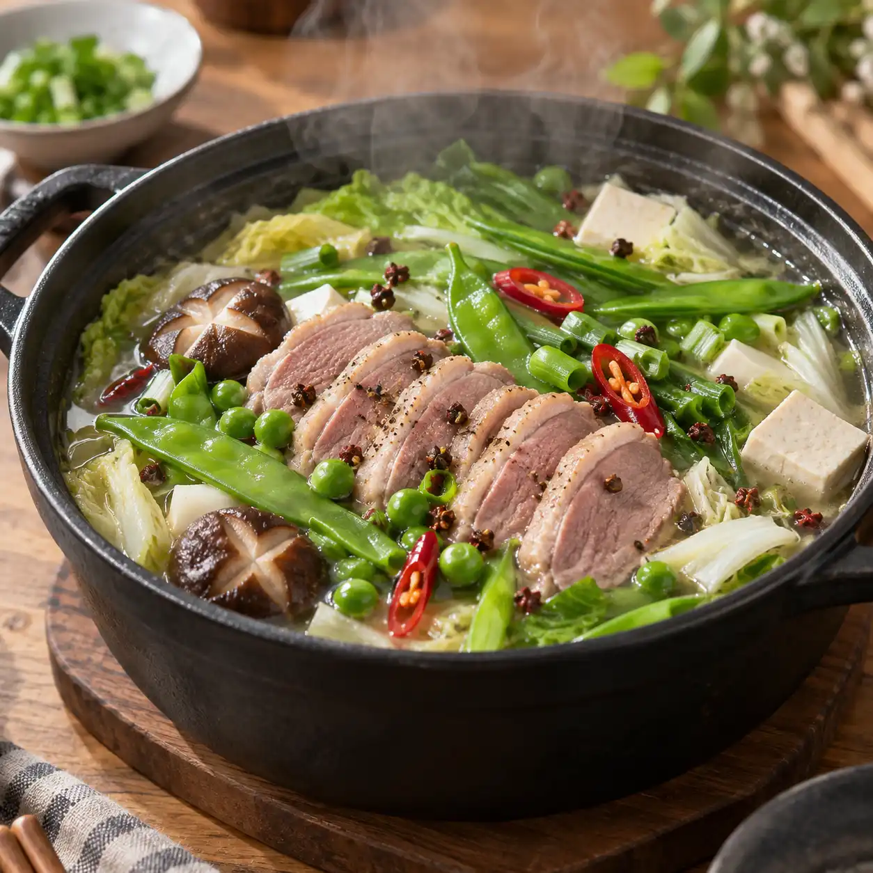 椒麻鴨胸豌豆鍋