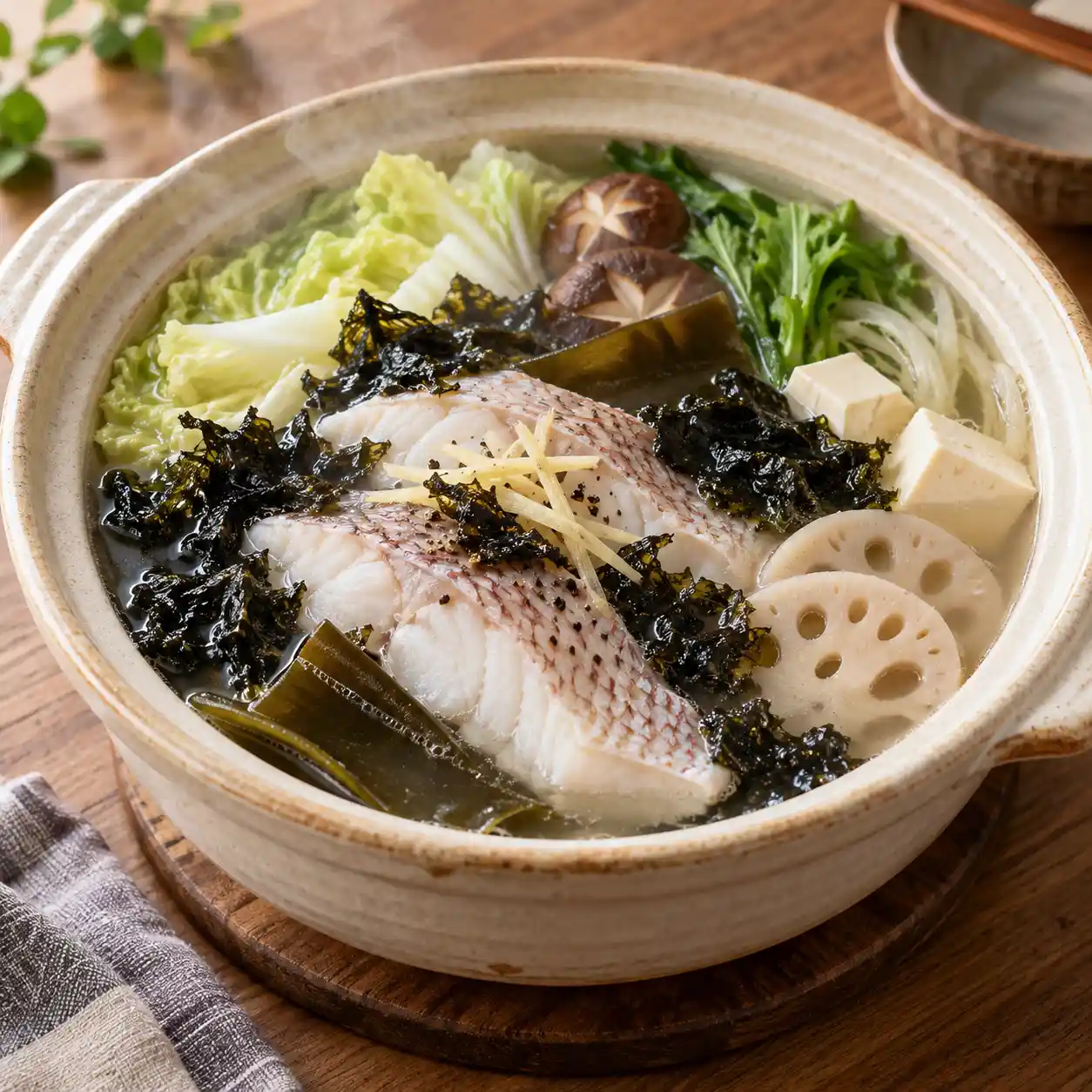 鯛魚紫菜昆布鍋