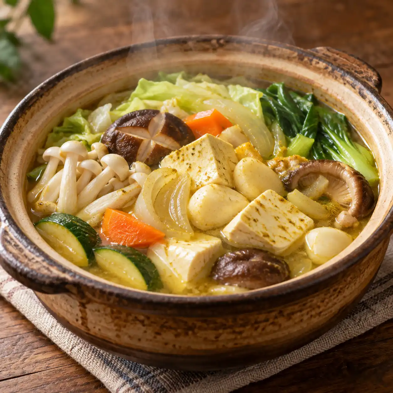 咖哩嫩豆腐菱角鍋