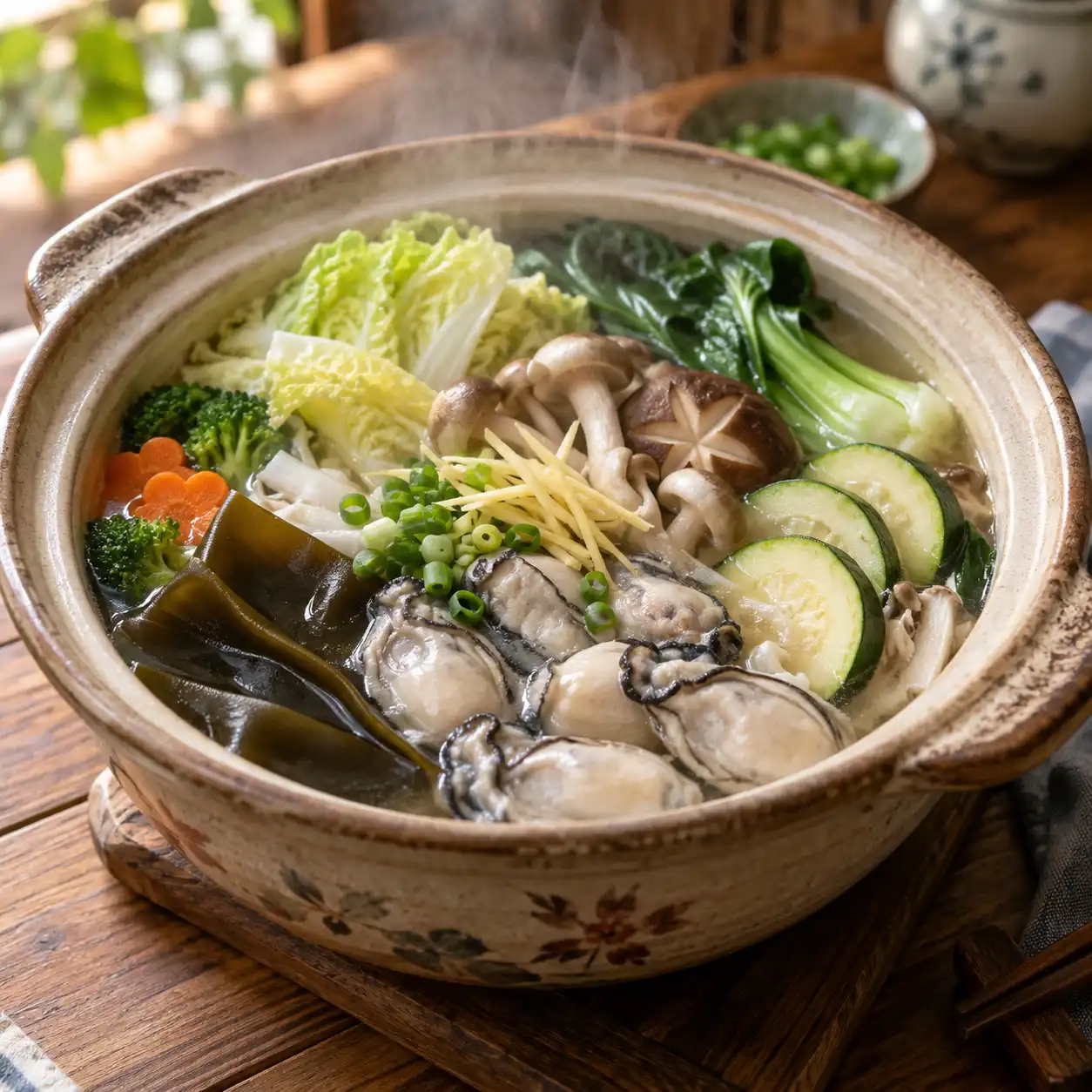 昆布鮮蚵櫛瓜鍋