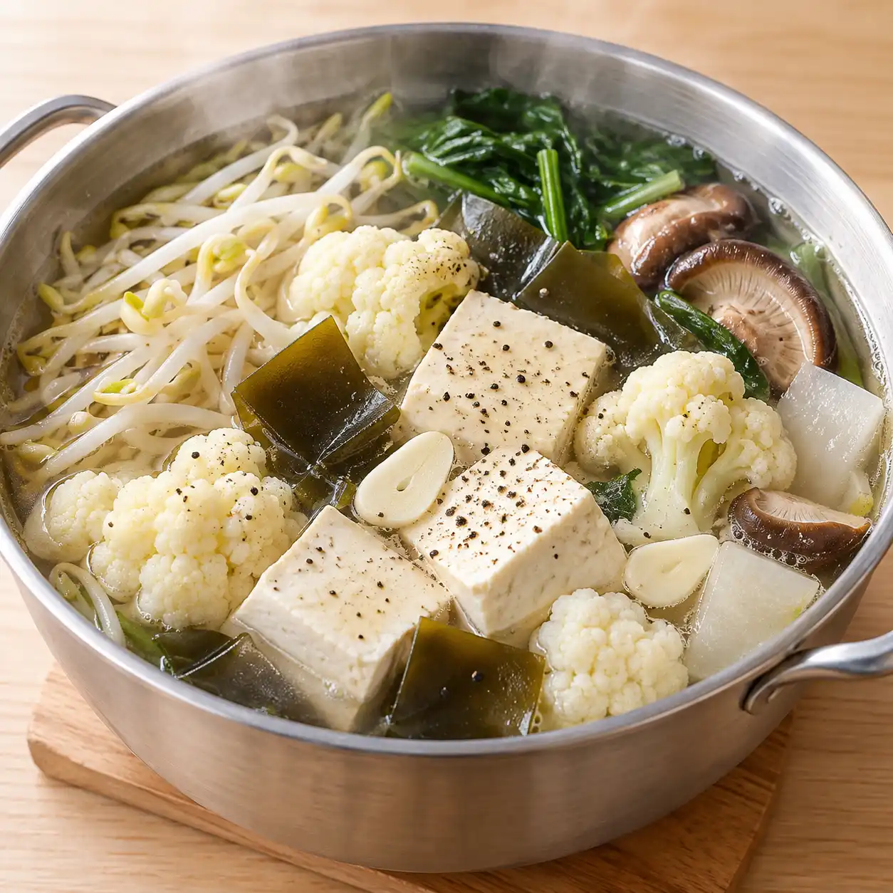 板豆腐白花椰昆布鍋