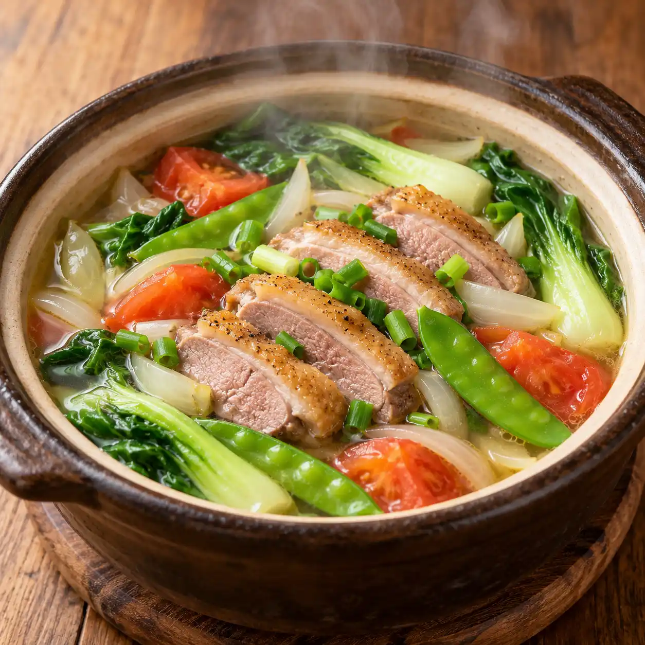 鴨胸荷蘭豆砂鍋