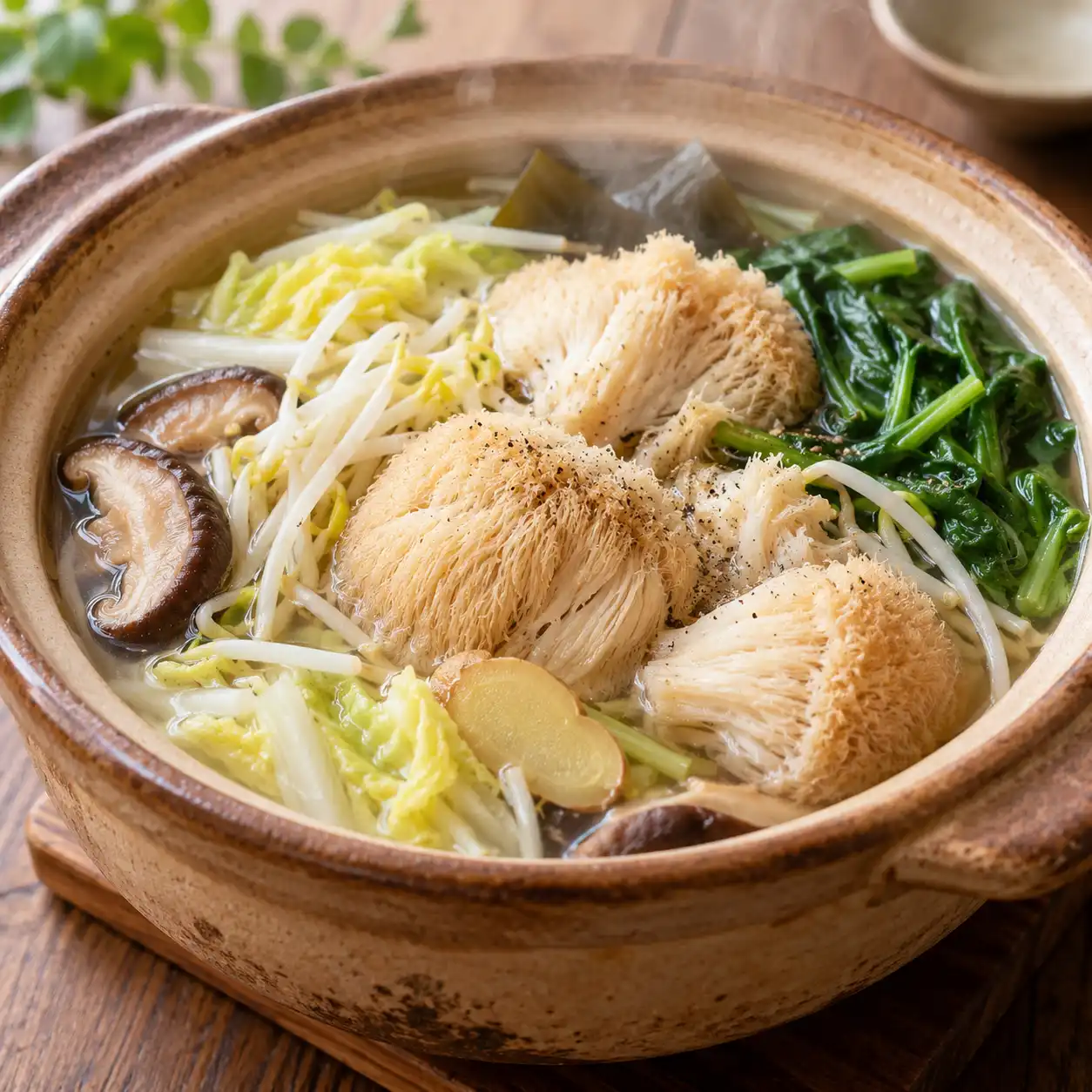 猴頭菇綠豆芽砂鍋