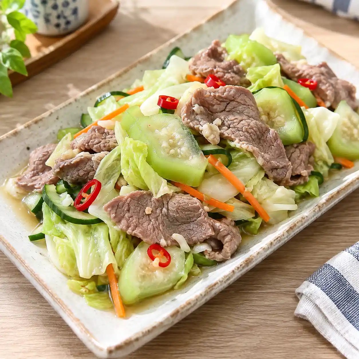 牛肉片高麗菜醋漬