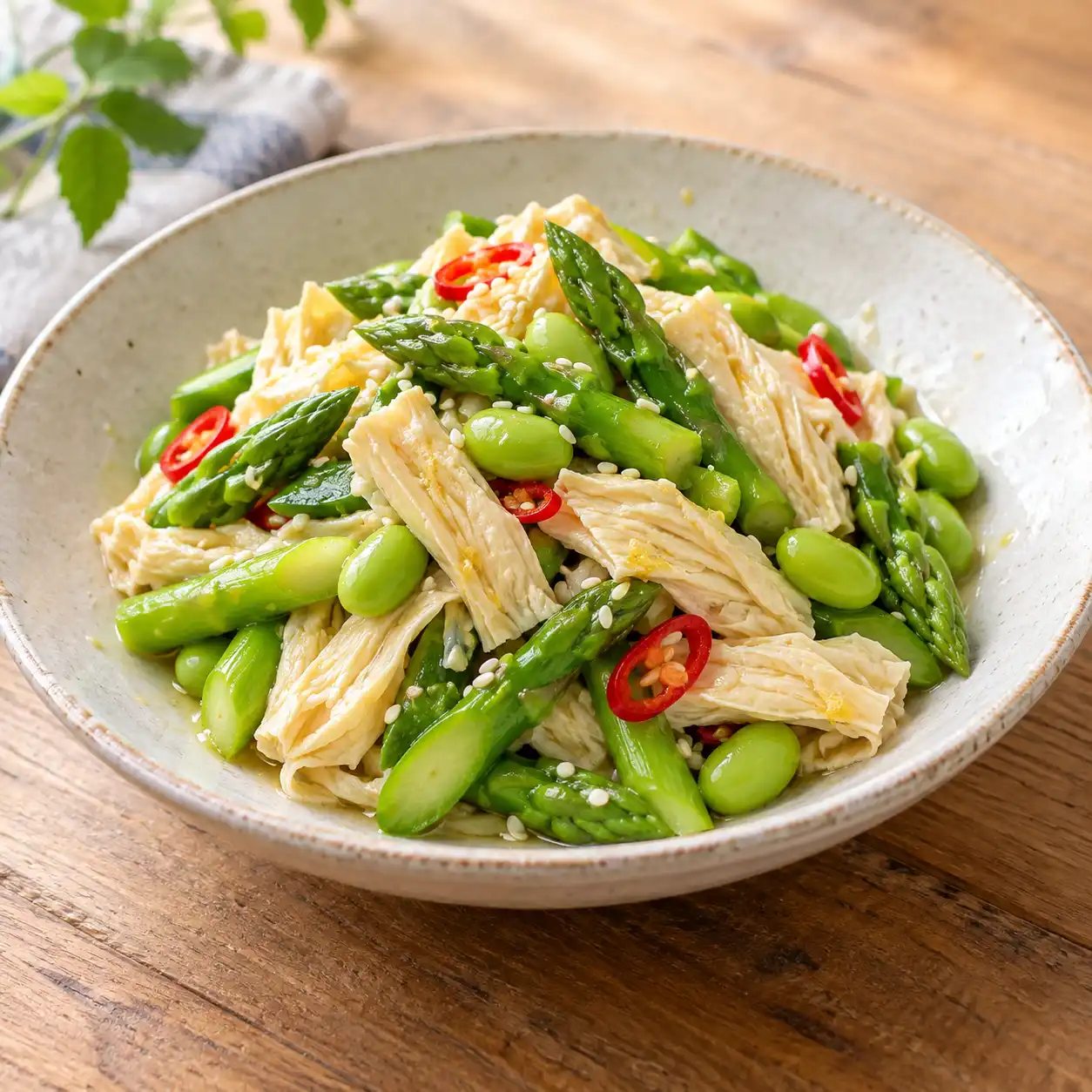 豆包蘆筍醋漬