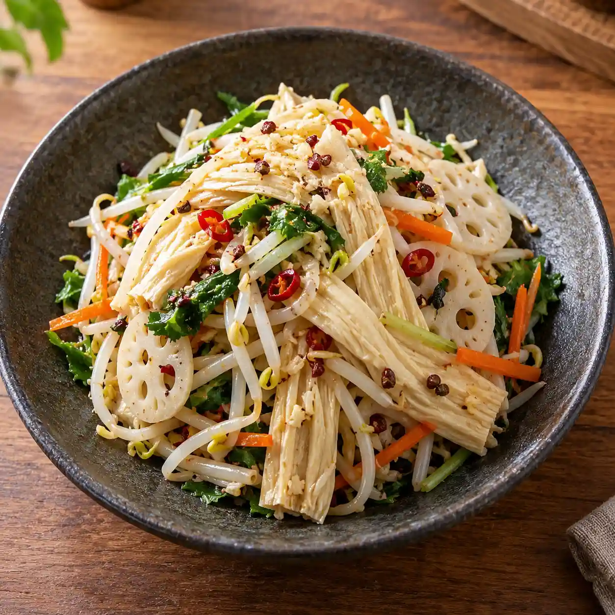 豆包綠豆芽醋漬