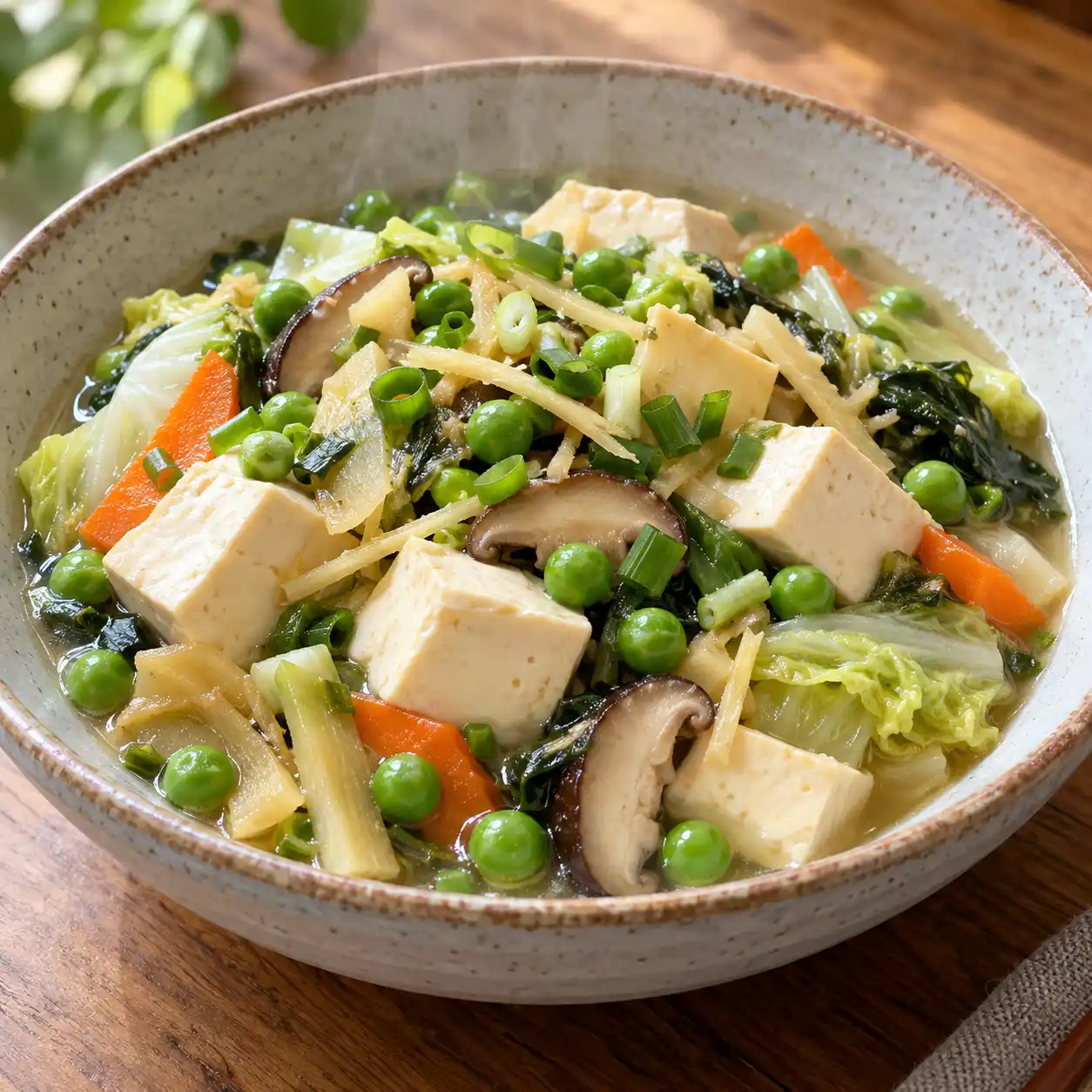 醬筍嫩豆腐豌豆