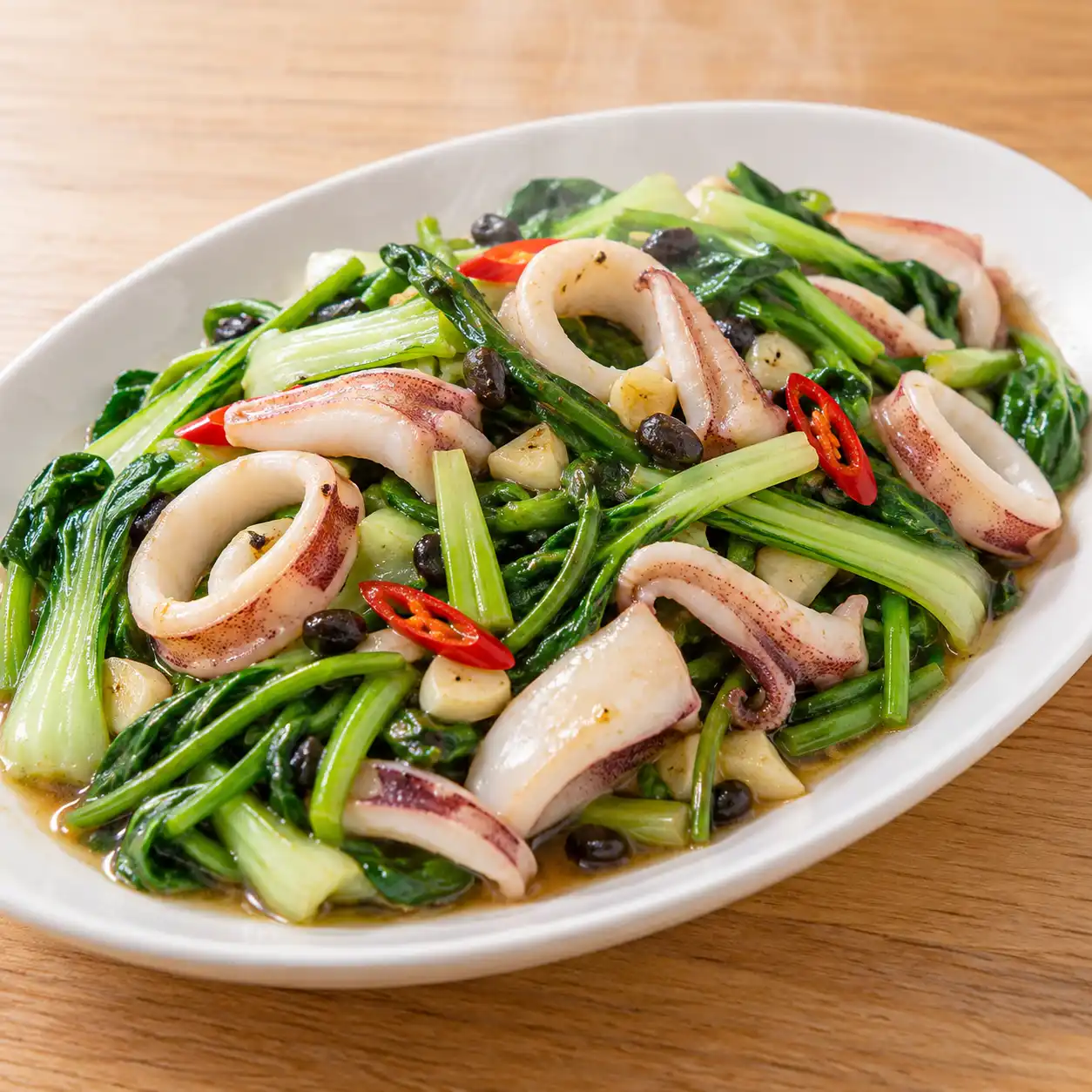 蔭豉透抽青江菜