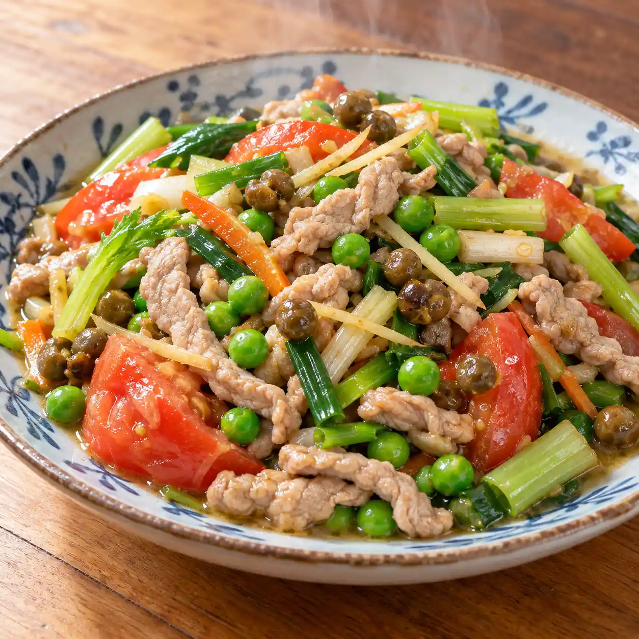 破布子瘦肉絲豌豆